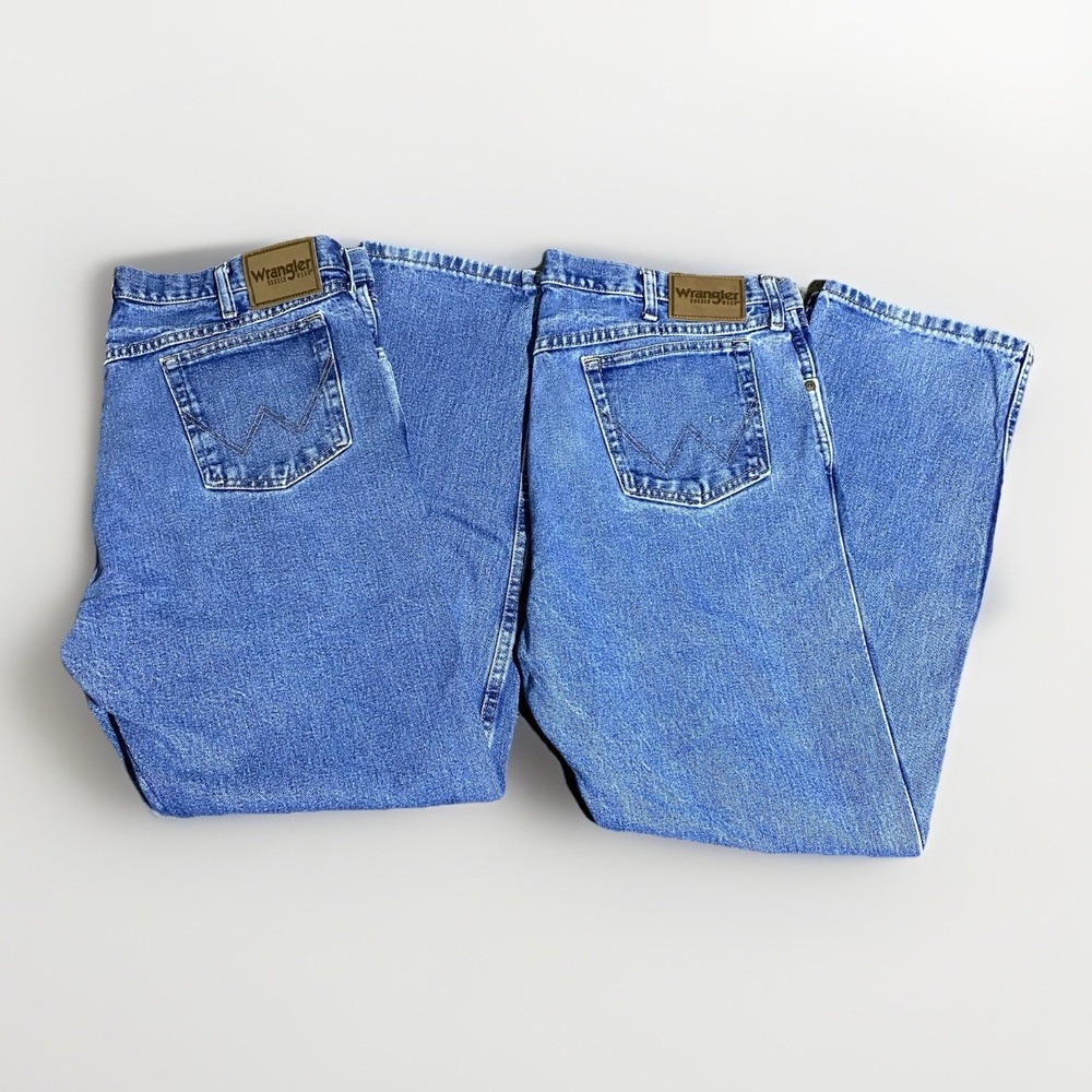 Wrangler Mens Jeans Size 38x32 (38x31) Lot Of 2 Denim Work Pants Bundle Regular